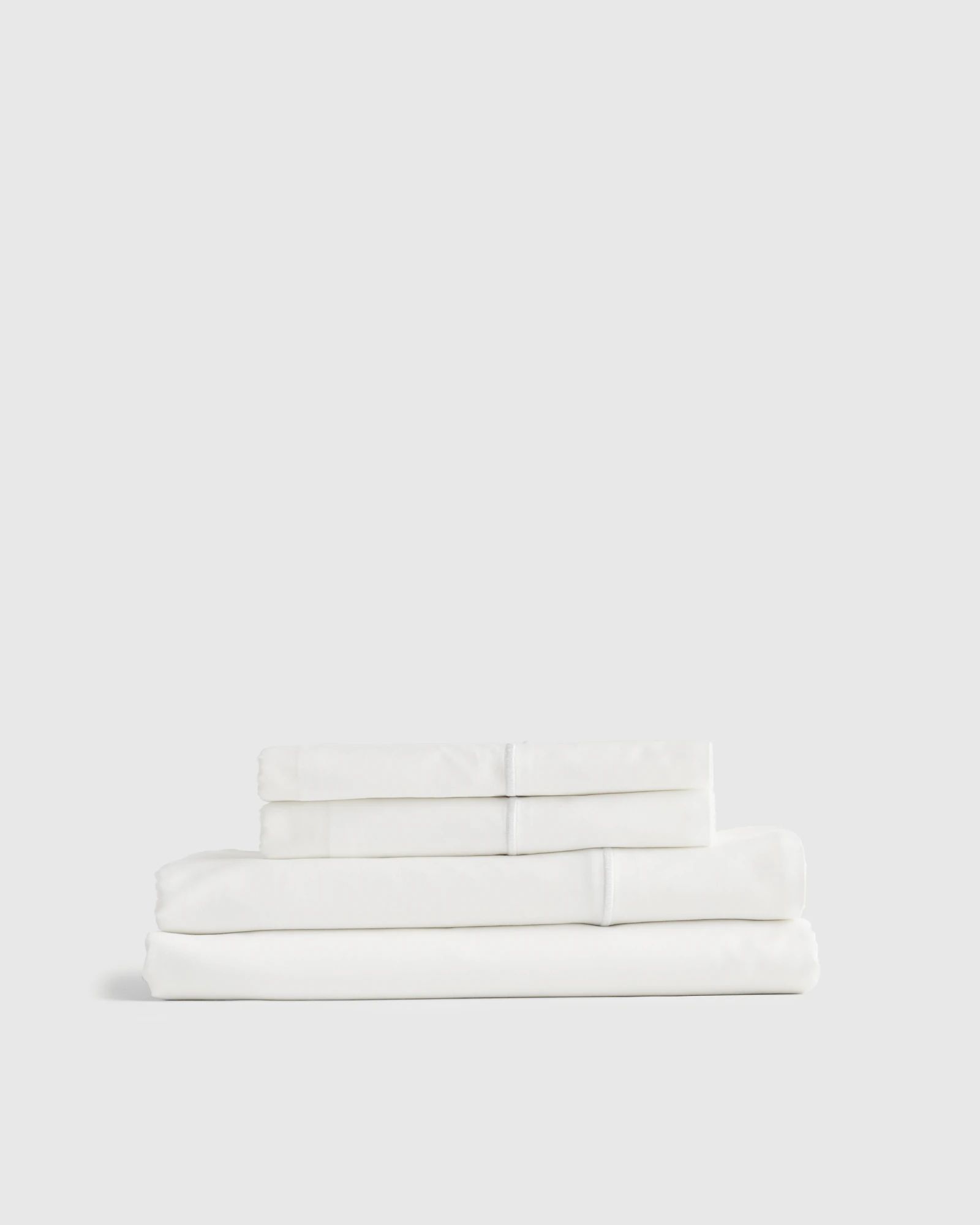 Classic Organic Percale Embroidered Sheet Set | Quince