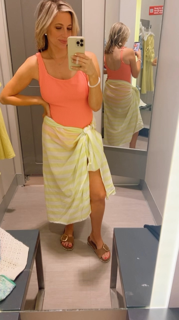 Medium in this pretty bathing suit but could have sized down to a small. 

Swim, swimwear, bathing suit, coral bathing suit, mom swim suit, cute swimwear, summer swimwear, sandals, beach cover up, sandals, Birkenstocks 

#LTKSeasonal #LTKSummerSales #LTKFindsUnder50