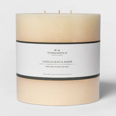 Pillar Vanilla Bean and Amber Candle - Threshold™ | Target
