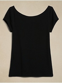 Refined Scoop-Neck T-Shirt | Banana Republic (US)