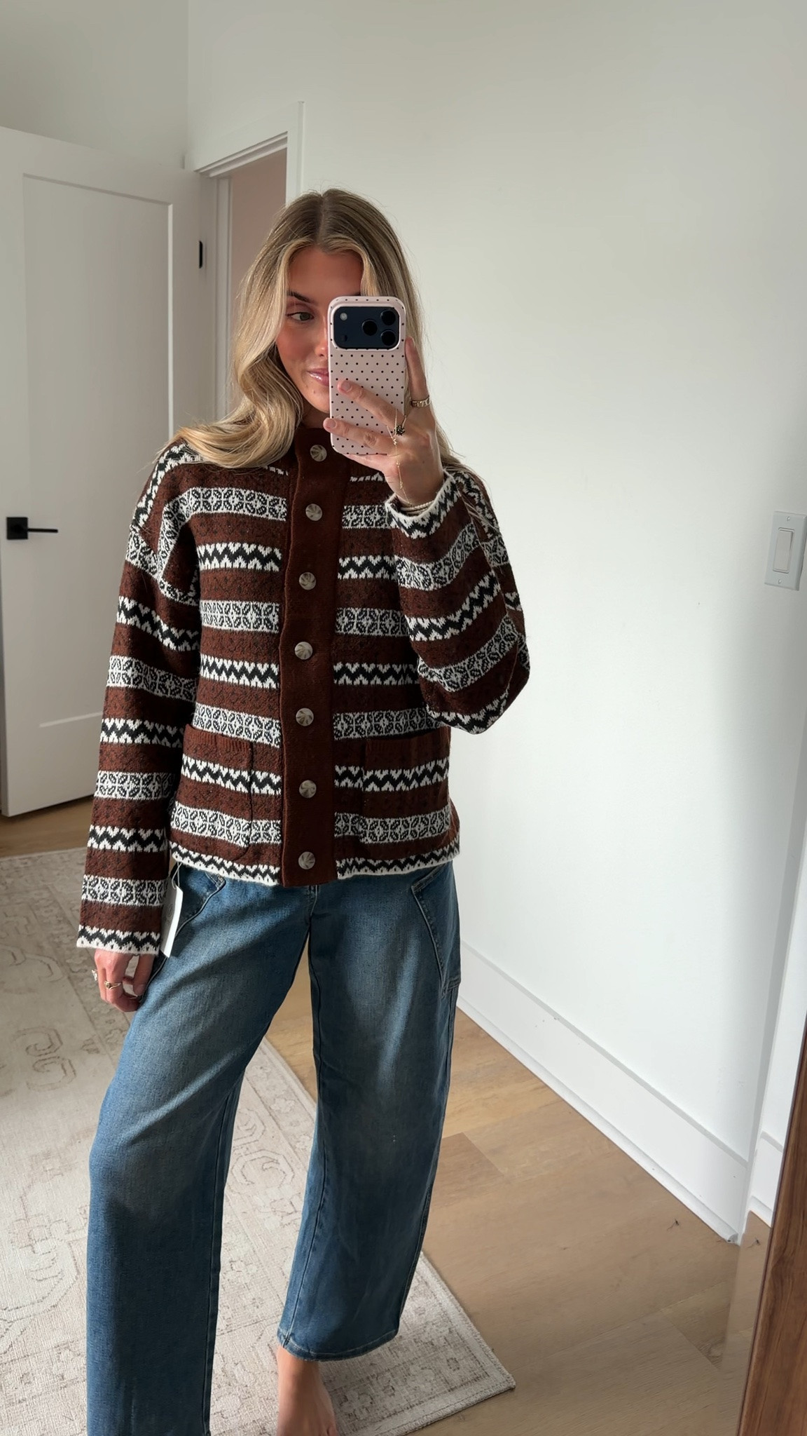 Amazon size small Cicy Bell Womens Fair Isle Cardigan Long Sleeve Mock Neck Fall Knit Sweater
Button Down, Trendy Color Block, Striped Design, Warm Winter, Open Front, Ribbed Knit, Boho Style

#LTKootd #LTKSeasonal #LTKSaleAlert