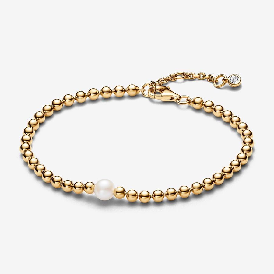 Treated Freshwater Cultured Pearl & Beads Bracelet | Pandora US