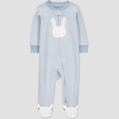 Carter's Just One You® Baby Boys' Easter Endcap Striped Bunny Sleep N' Play - Blue 9M | Target