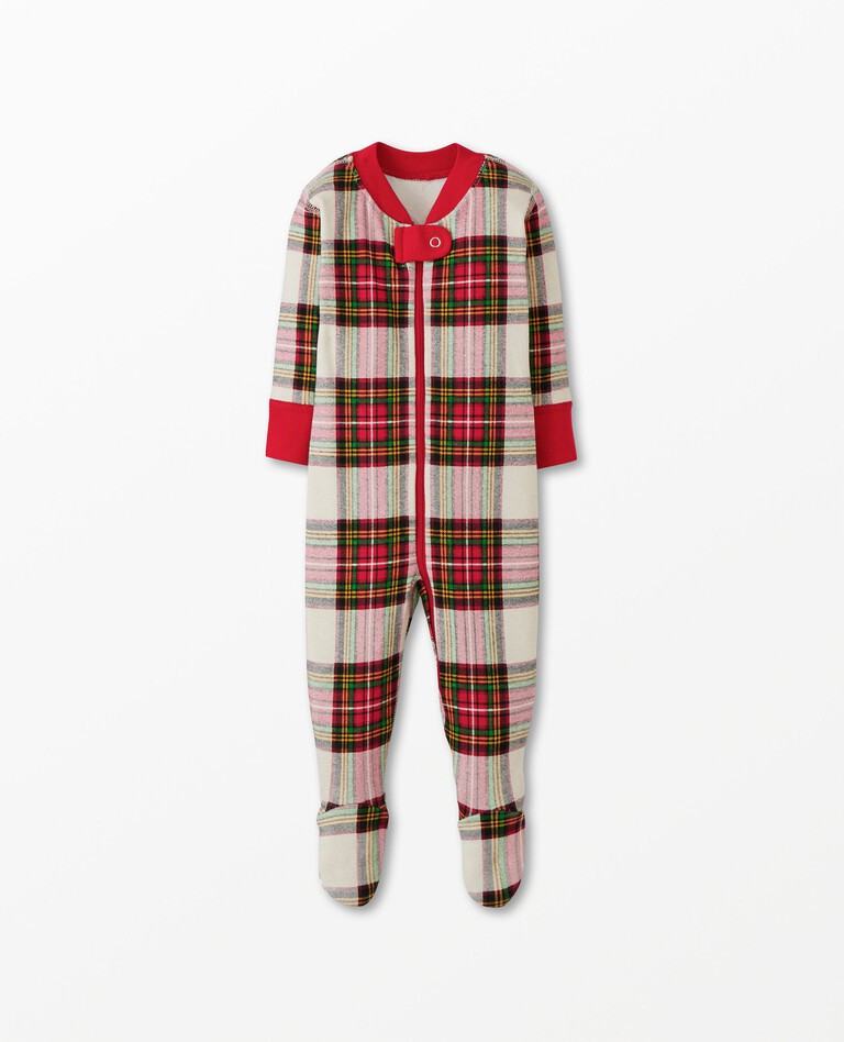 Baby Holiday Print Zip Footed Sleeper | Hanna Andersson