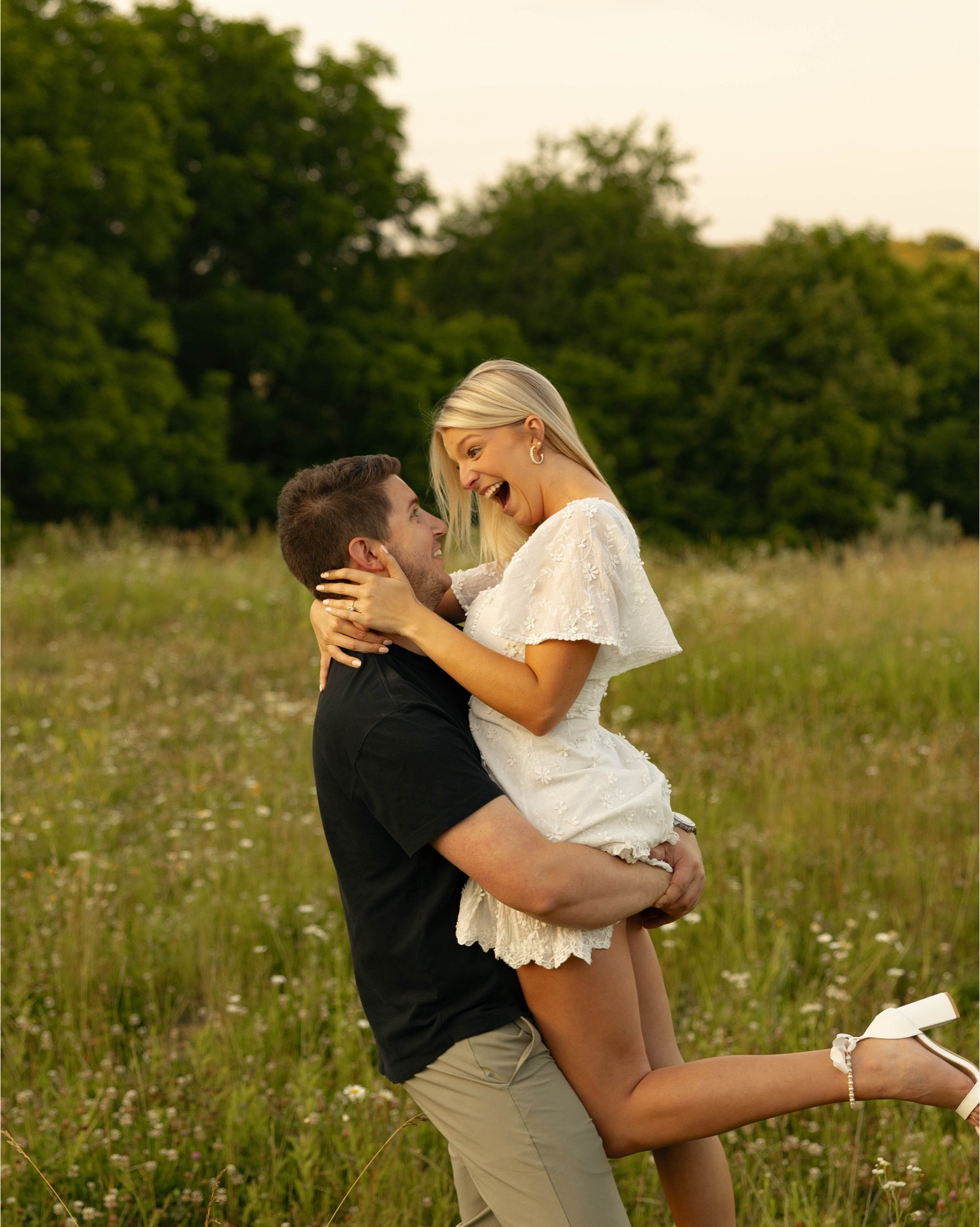 the engagement picture dress of your dress! This little white dress is perfect for all of your engagement and wedding events.💍🤍

#LTKWedding #LTKFindsUnder100 #LTKPetite