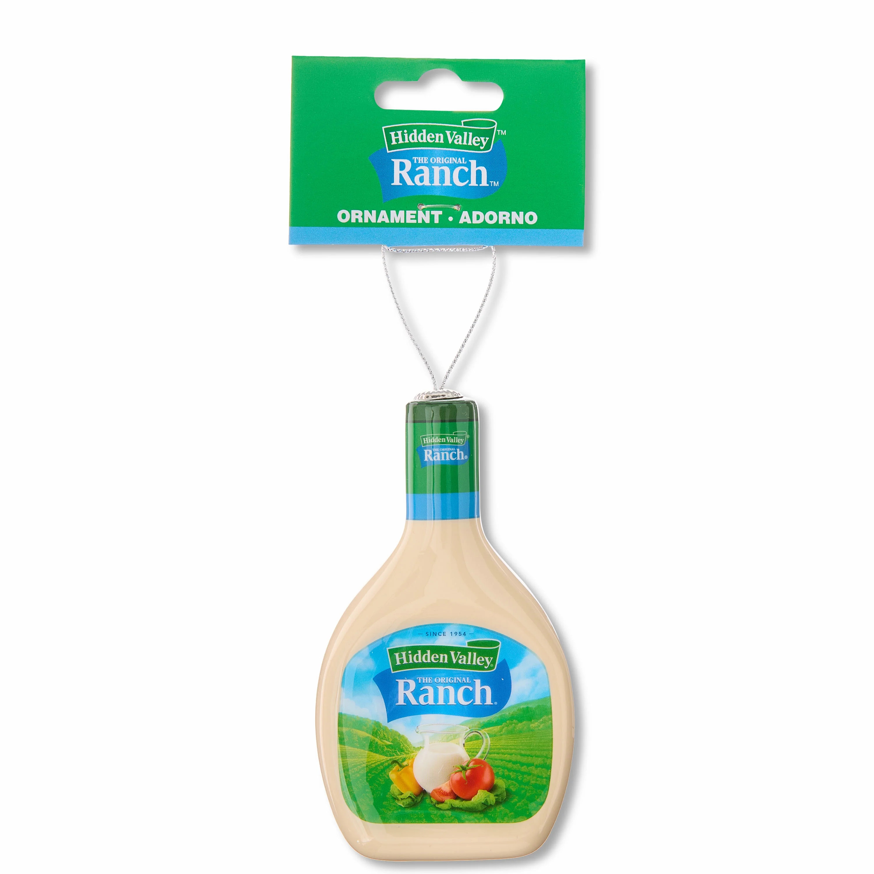 Hidden Valley Ranch Holiday Decoupage Ornament, 4.5 Inches, Plastic, Green, Novelty | Walmart (US)
