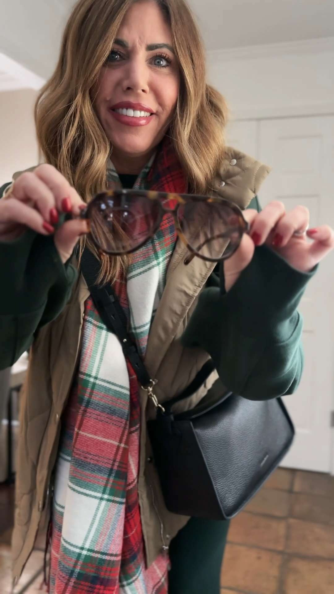 I wore leggings pretty much all week and I wore this pair twice! They're on sale 60% off/$20
Extra high-rise lightweight, and so comfy with the perfect amount of compression that helps smooth and lift! I'm wearing a medium long

This oversized sweatshirt is from the cloud fleece Line. I'm wearing a large not sure if this color is available, but I will link some similar options from Amazon.

Quilted vest is on sale as low as $31. I have this in three colors. It is my favorite. I love the length because it's perfect to wear with leggings. I'm wearing a large.

Lightweight denim jacket is a look for less from target it reminds me so much of my free people denim jacket perfect to wear year-round. It has drop shoulders and batwing sleeves. I'm wearing a large.

These two scarves are from airy and they are also on sale. Perfect to add a touch of festive to your outfit this season.

My cozy boots are a look for less and they are also on sale!

Crossbody bag is a gorgeous Italian pebbled leather and it's the perfect everyday size.

Oversized aviator sunglasses are from Amazon. They come in a three pack and are on sale for $12.99! So cute and very lightweight & comfy
 

 

#LTKSaleAlert #LTKHoliday #LTKGiftGuide