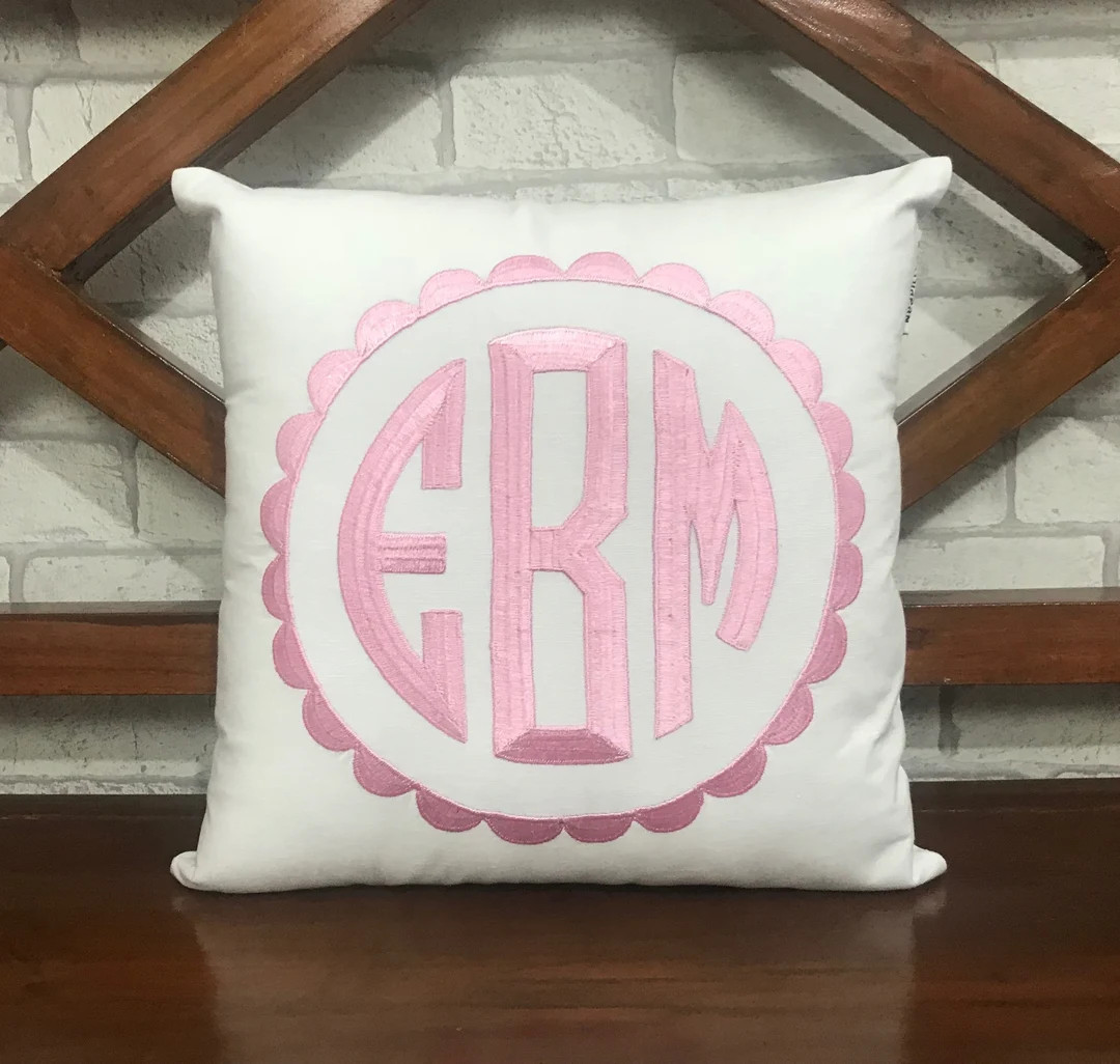 60% OFF Monogram Pillow Personalized Gifts, Graduation Gift,Housewarming Gift, Dorm Room Decor, B... | Etsy (US)