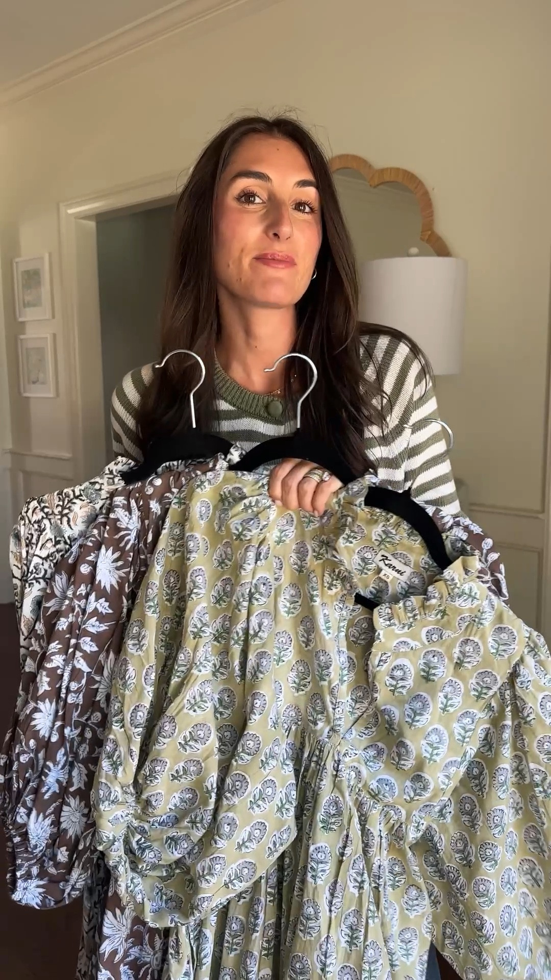 Under $60 block print dress! Wearing an xs. Bump friendly and perfect for fall family photos! 

#LTKFindsUnder100 #LTKFindsUnder50 #LTKSaleAlert