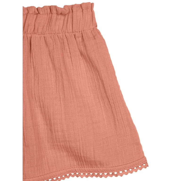 Modern Moments by Gerber Toddler Girl Top and Short Outfit Set, 2-Piece, Sizes 12M-5T | Walmart (US)