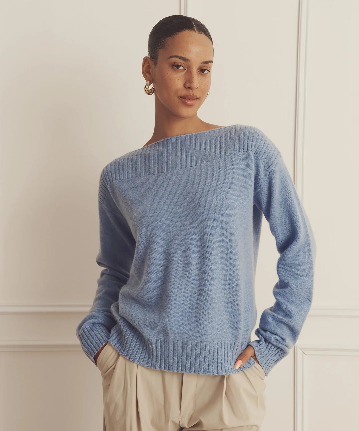 Luxe Cashmere Boatneck | NAADAM