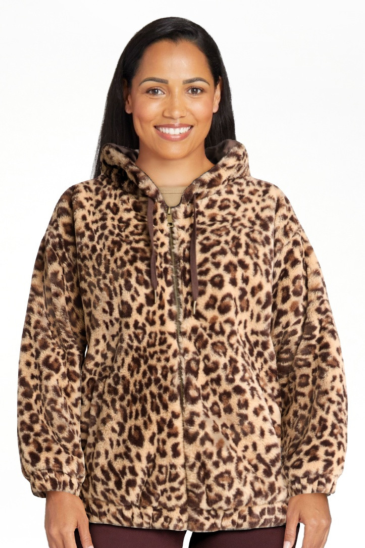 Time and Tru Women's and Women's Plus Faux Fur Hoodie Jacket, Sizes XS-2X | Walmart (US)