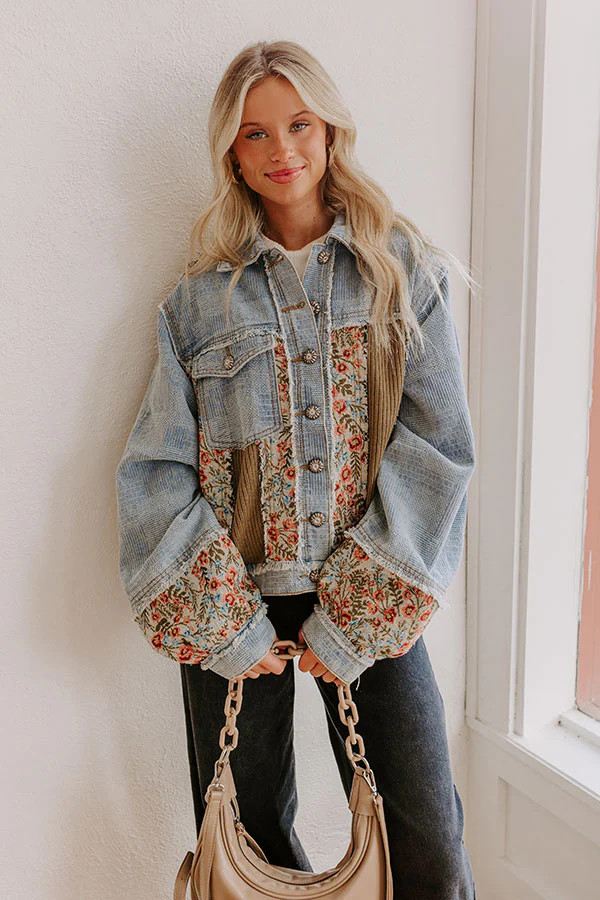 Composed Charm Lightweight Denim Jacket | Impressions Online Boutique