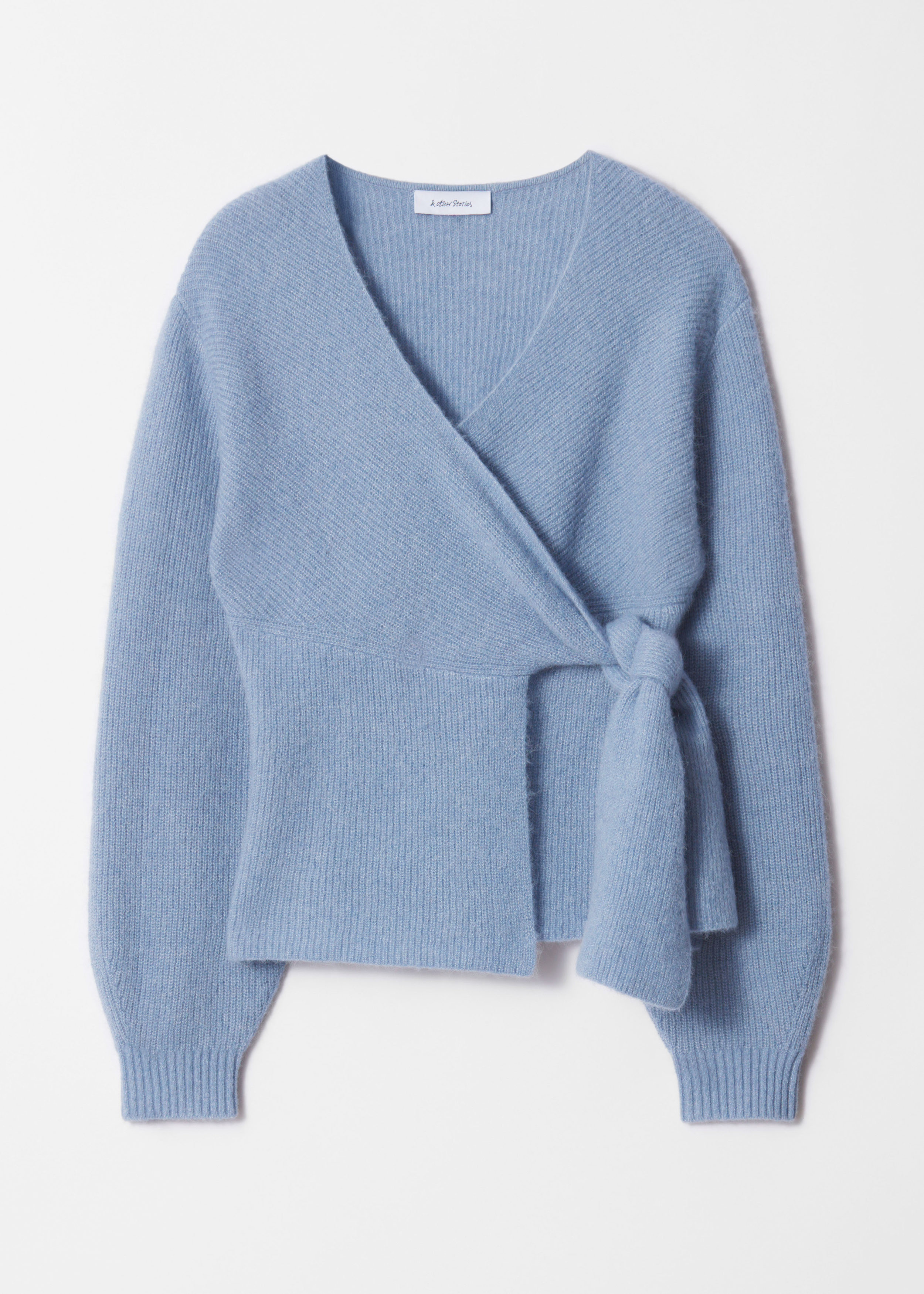 Wickel-Strickjacke aus Alpaka-Mix - Blau - & Other Stories AT | & Other Stories EU