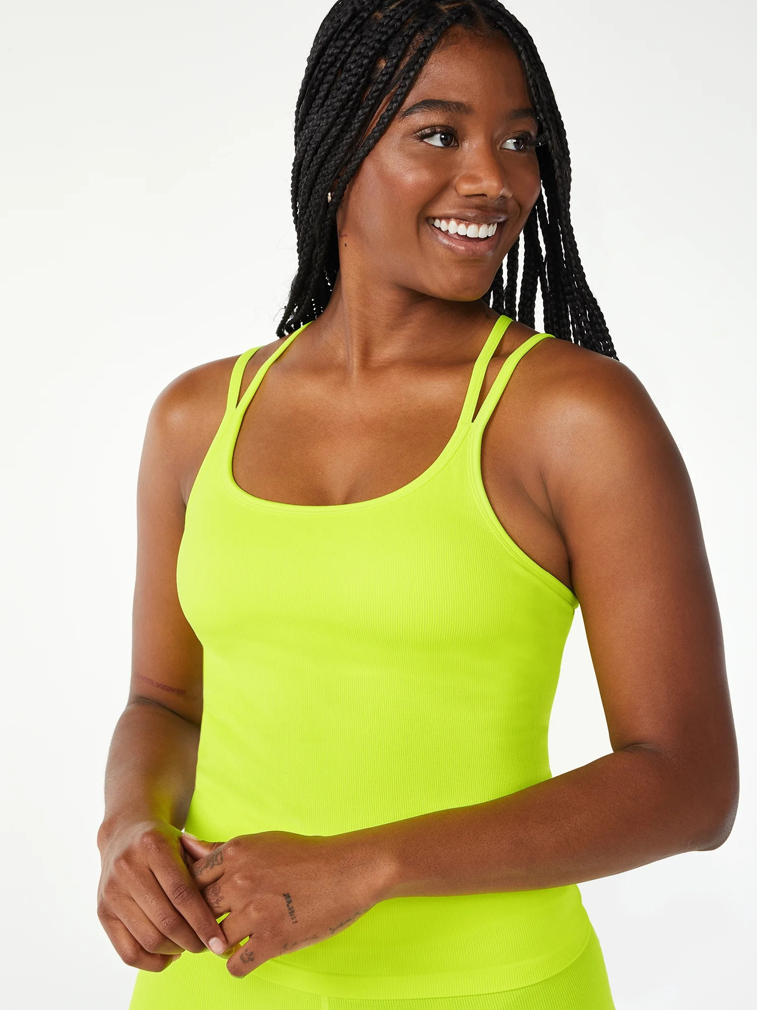 Love & Sports Women's Seamless Strappy Cami Top - Walmart.com | Walmart (US)