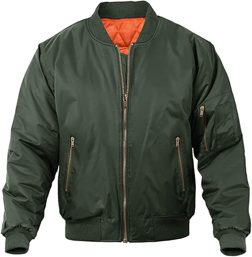MAGNIVIT Men's Bomber Jacket Fall Winter Military Jacket and Coats Outwear | Amazon (CA)