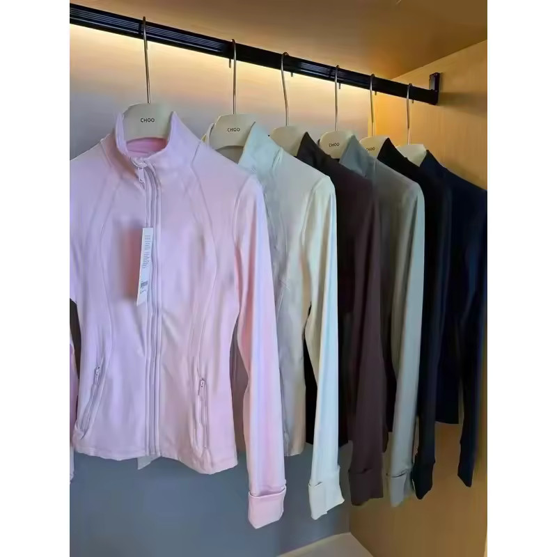 Lemon Women Defines Jacket Gym Autumn Winter Outerwear Nylon Stretch Zipper Running Yoga Jogging ... | Aliexpress EU