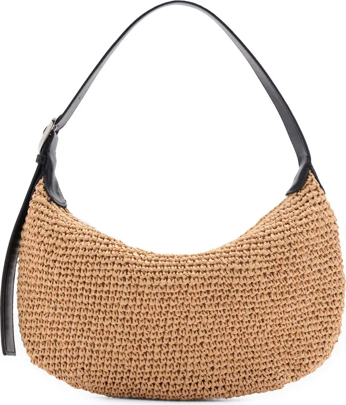 Braided Straw Shoulder Bag | Nordstrom