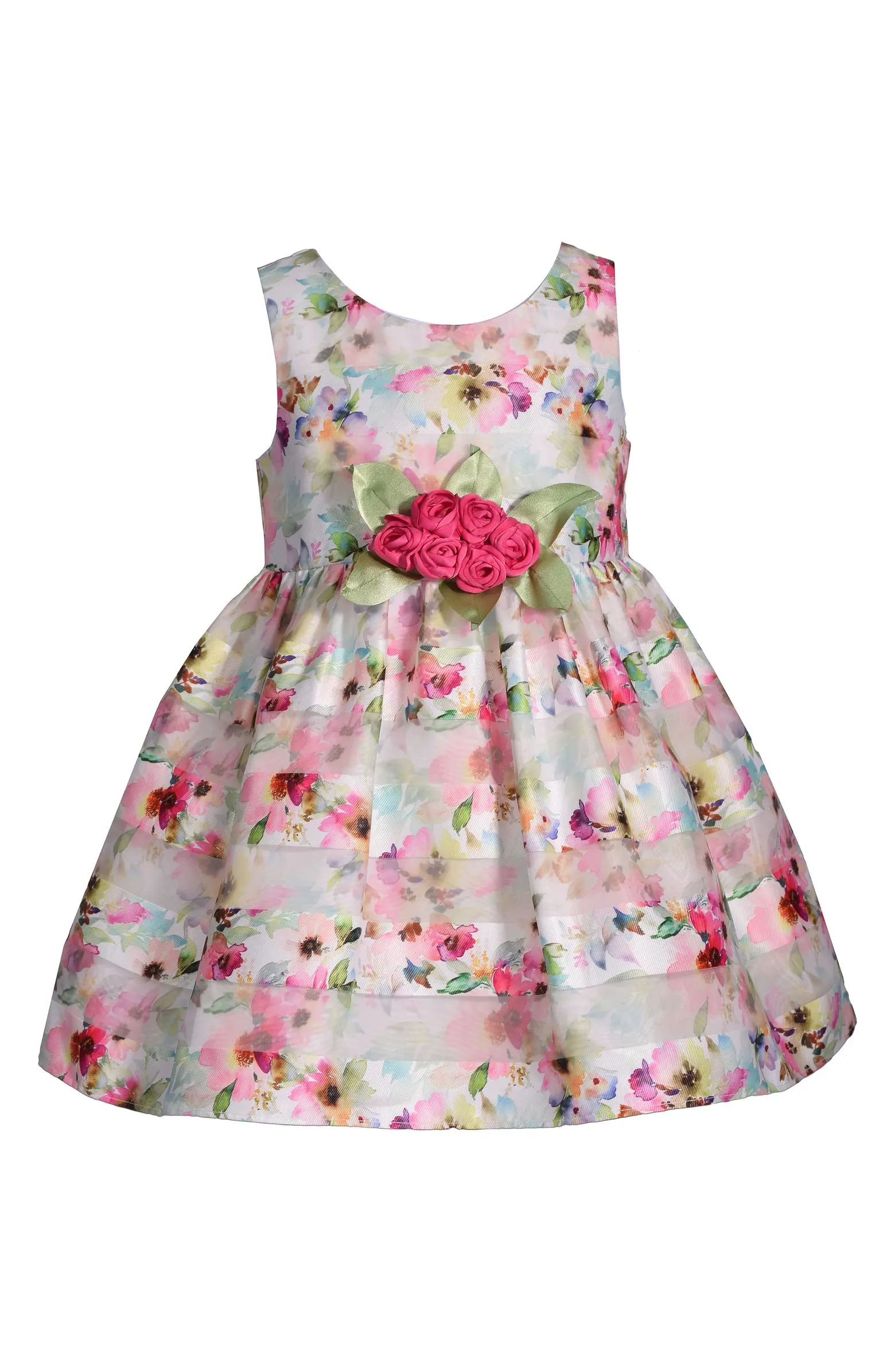 Floral Stripe Fit & Flare Dress | Nordstrom Rack