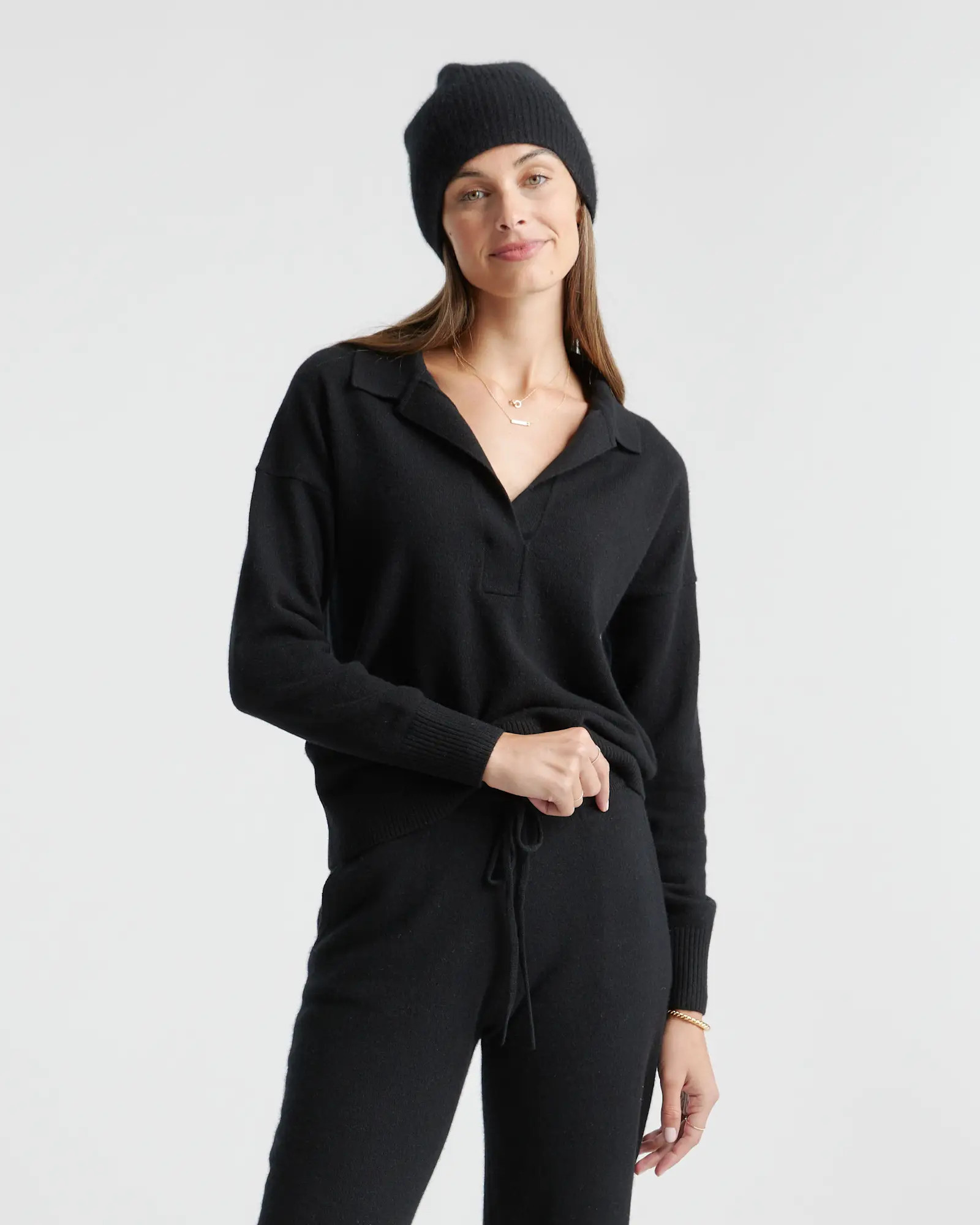 Women's Mongolian Cashmere Polo Sweater | Quince