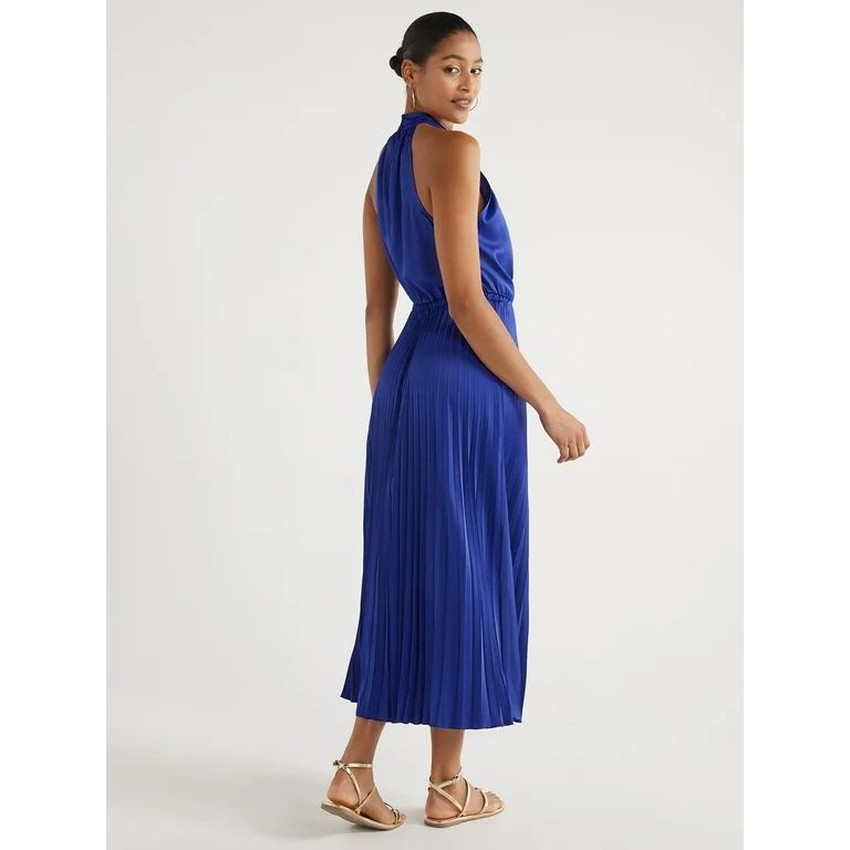 Scoop Women’s Keyhole Halter Neck Dress, Sizes XS-XXL, Summer Dresses, Maxi Dresses, Walmart Style | Walmart (US)