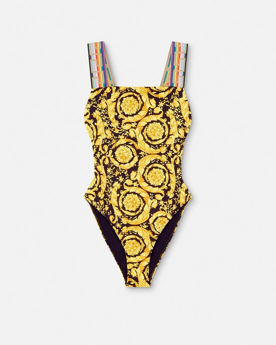 Pride Barocco One-Piece Swimsuit | Versace (US)