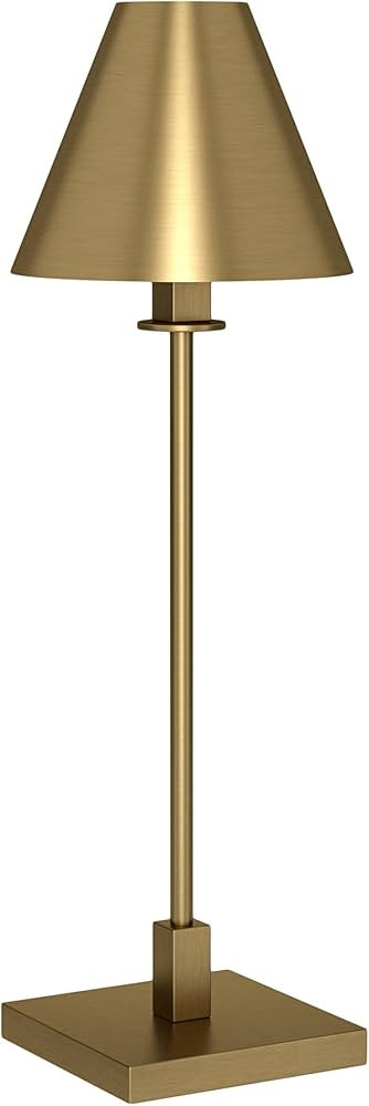Henn&Hart 28" Modern 1-Light Table Lamp with Gold Metal Cone Shade for Dining Room, Living Room, ... | Amazon (US)