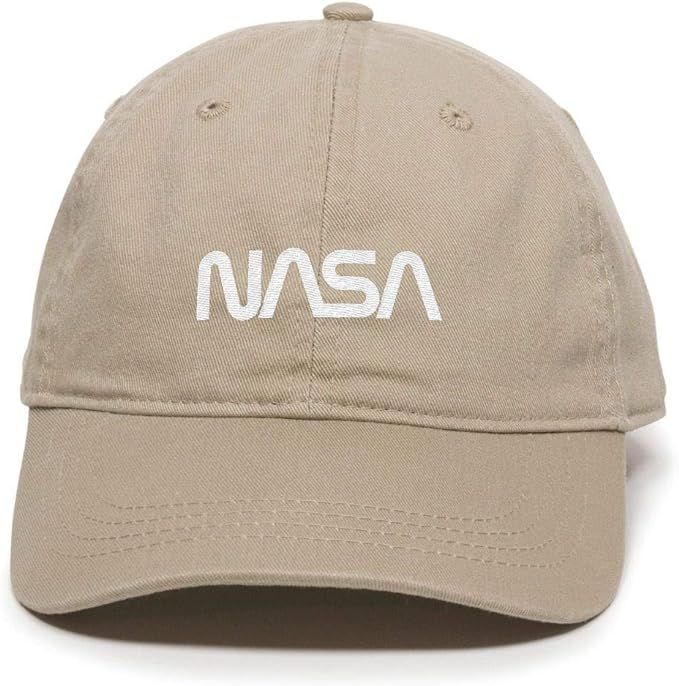 DSGN By DNA Retro NASA Logo Baseball Cap Embroidered Cotton Adjustable Dad Hat | Amazon (US)