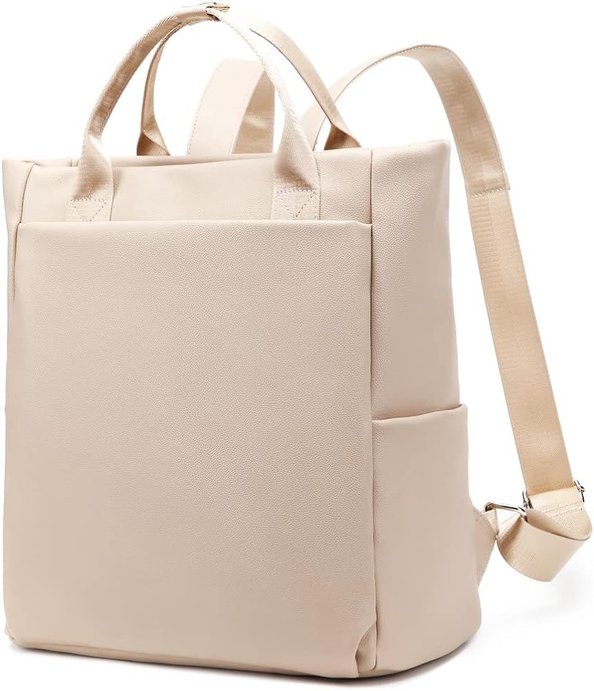 LORADI Convertible Diaper Bag tote, Vegan Leather Water Resistant Diaper Backpack with Anti-theft... | Amazon (US)