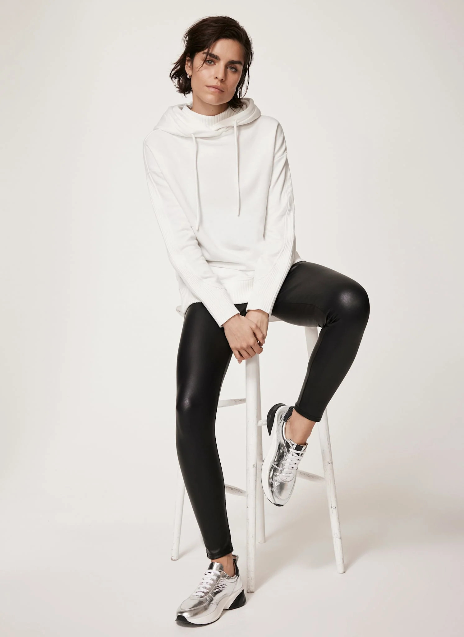 Black Faux Leather Leggings | Mint Velvet