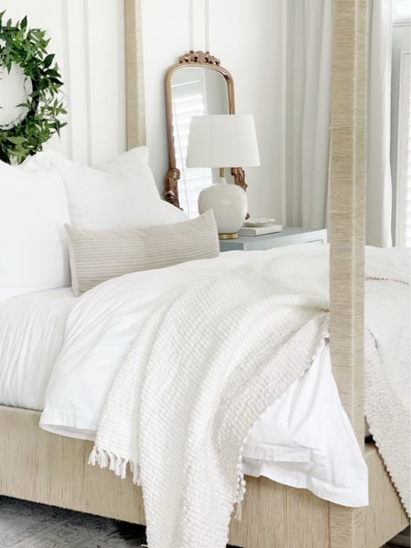 Cozy bed with the softest white bedding from Bill & Branch! 

#LTKhome #LTKSale