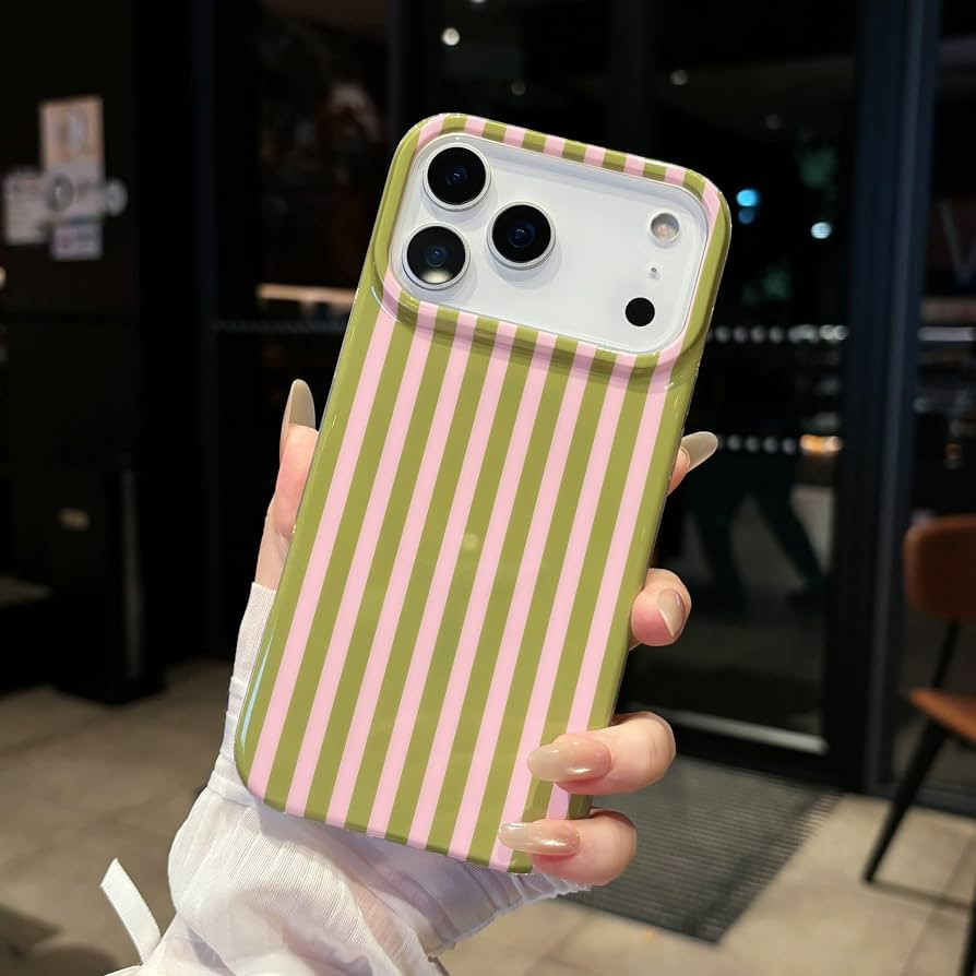 Jmltech Magnetic for iPhone 17 Pro Max Case Striped Phone Case Cute Women Girly Trendy Compatible... | Amazon (US)