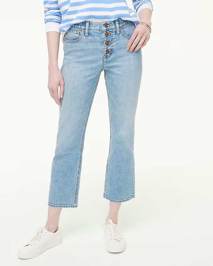 Flare crop jean in all-day stretch | J.Crew Factory