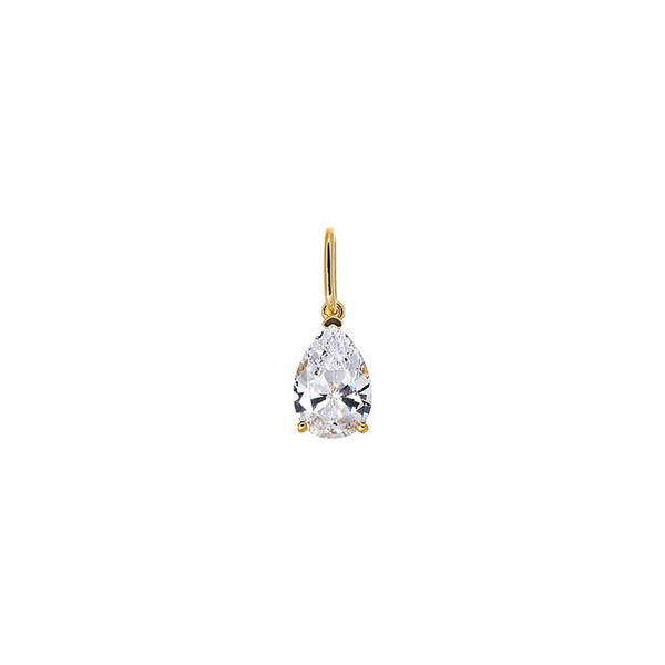 Colored CZ Pear Charm | Adina Eden