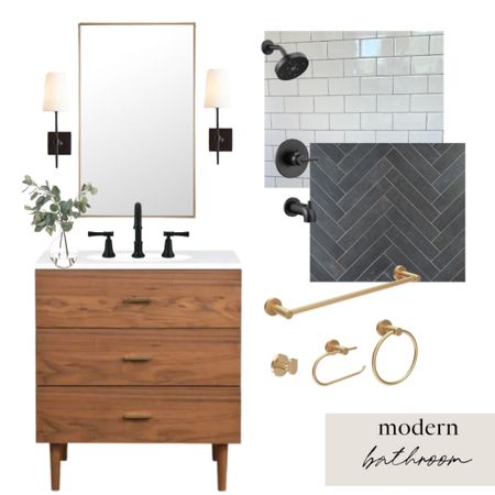 Modern bathroom design, modern farmhouse, mid century bath, mixer if styles 