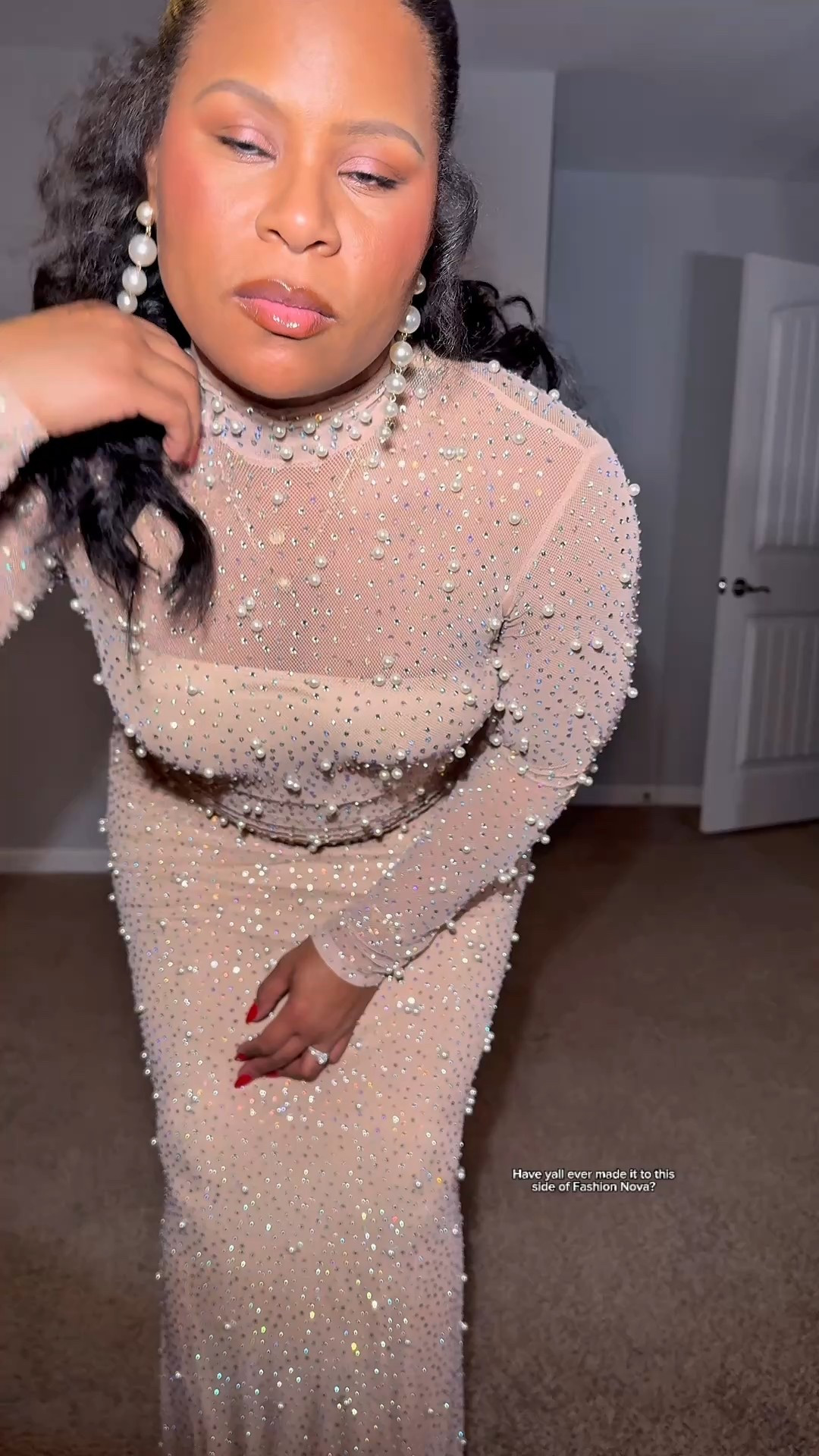 Fashion Nova Anastasia Brooke Embellish Dress 