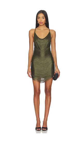 superdown Bronya Mini Dress in Green. - size L | Revolve Clothing (Global)