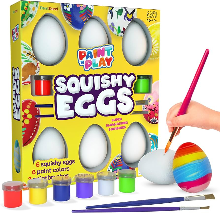 Easter Egg Squishy Painting Kit - Arts & Crafts for Girls and Boys - Kids Art Activities - Craft ... | Amazon (US)