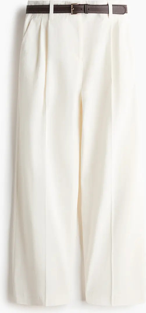 H&M Belted Cotton Chinos | Nordstrom | Nordstrom