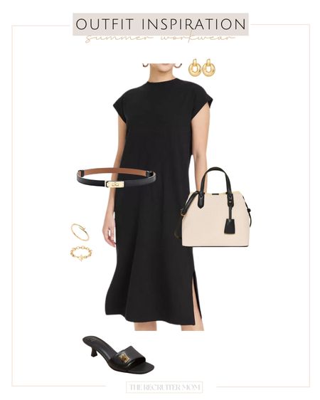 Summer workwear from Target with black dress and new slide heels 

#LTKSeasonal #LTKWorkwear #LTKFindsUnder50
