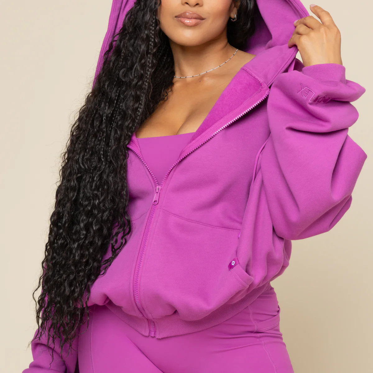 Zip Cloud Hoodie - Royal Orchid | POPFLEX