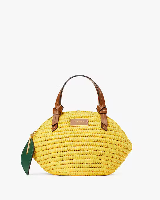 Lemon Drop Straw 3D Crossbody Tote | Kate Spade (US)