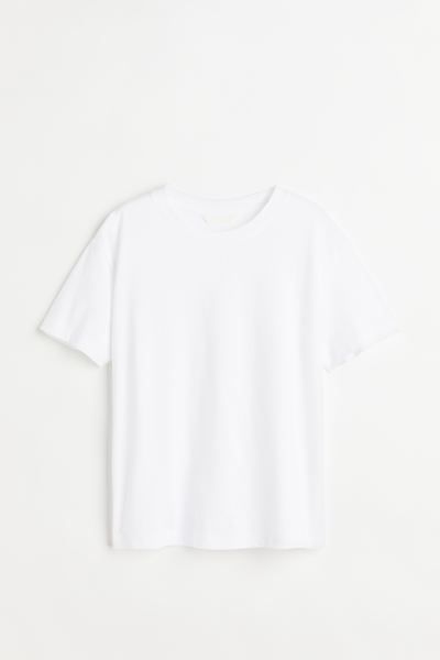 Cotton T-shirt - Black - Ladies | H&M US | H&M (US + CA)