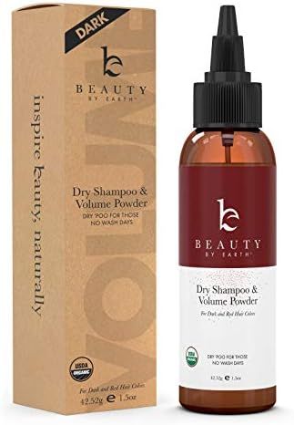 Dry Shampoo For Dark Hair - Organic Dry Shampoo Travel Size, Hair Powder Dry Shampoo for Women an... | Amazon (US)