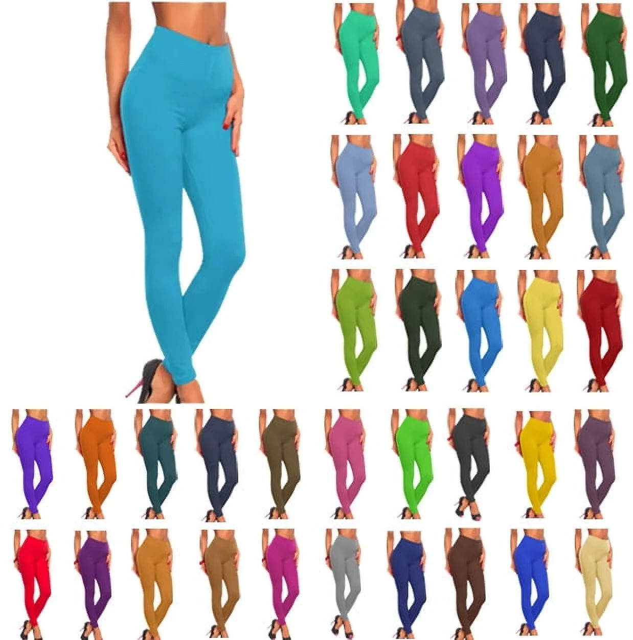 Axiiglly Leggings for Women High Waisted Yoga Pants Stretch Casual Fitness Workout Running Full L... | Walmart (US)