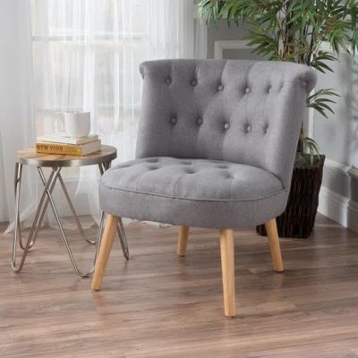 Leudelange Slipper Chair Upholstery: Gray | Wayfair North America