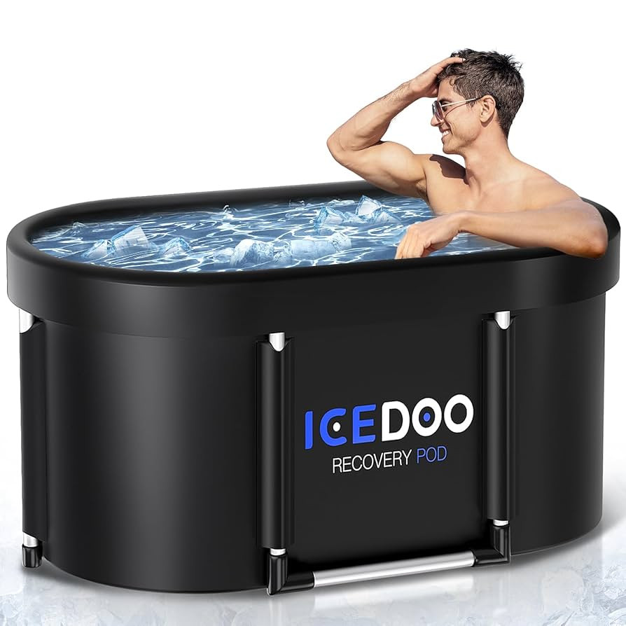 New Upgrade XL 139-Gallon Oval Ice Bath Tub - 6 Layered Portable Bathtub, Recessed Bathtubs Folda... | Amazon (US)