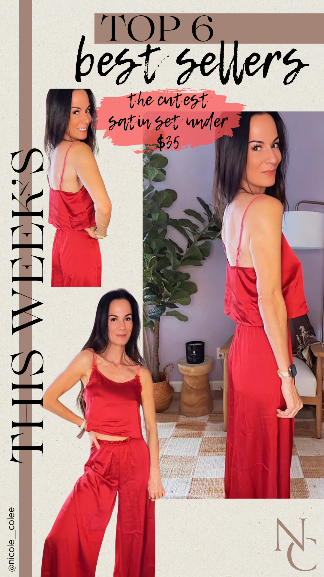 What you loved most this week!  All here for you to easily shop!

Nicole Colee, Amanda Uprichard, Target, Splits59, free people, slippers, gifts for her, red satin pj's, lbd, black dress 

 #LTKdayinmylife #LTKgrwm #LTKSeasonal