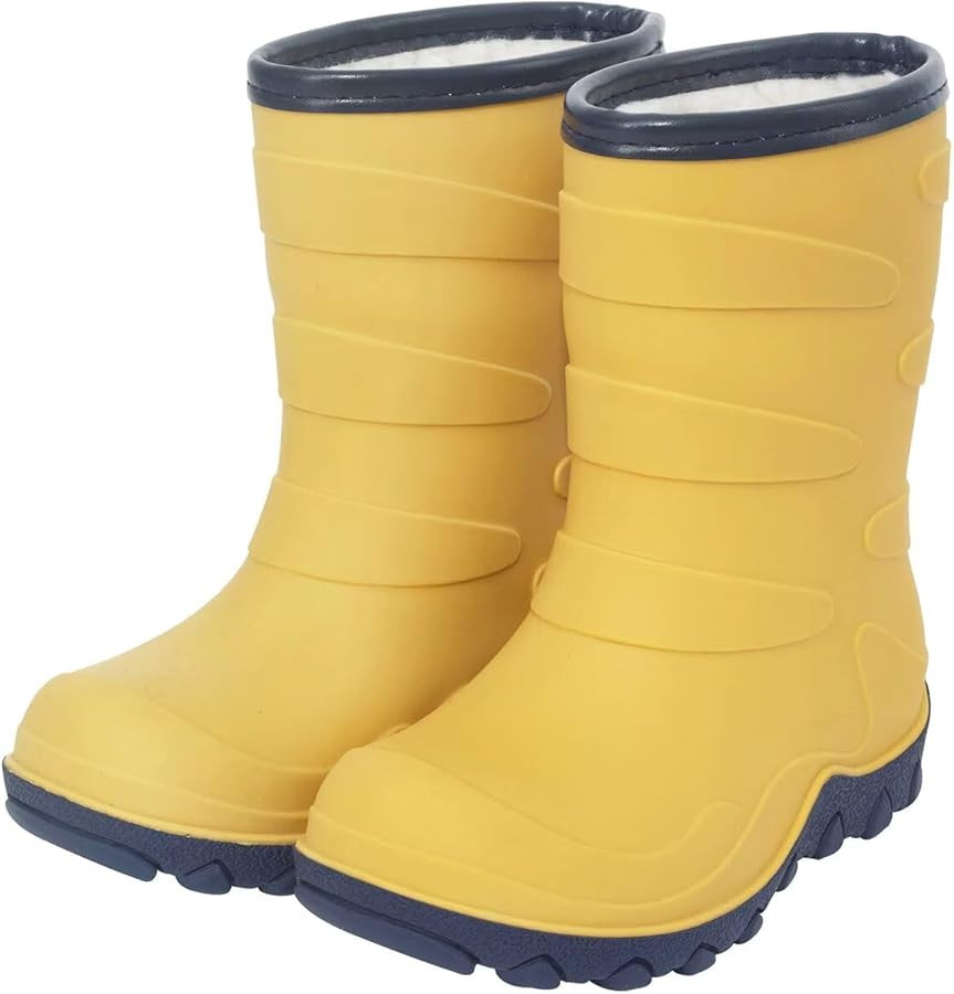 Kids Winter Rain Boots, Insulated Warm Snow Boots, Children Waterproof Mud Boots for Boys and Gir... | Amazon (US)