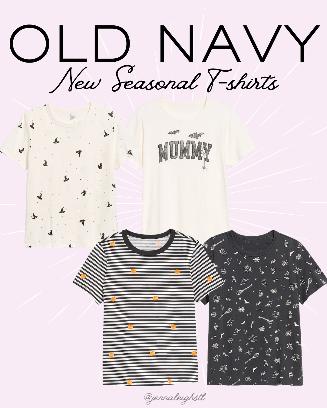 New seasonal EveryWear crew-neck T-shirts at Old Navy and they are 30% off right now! 🎃👻 So many cute fall designs with pumpkins, witch hats, and more. I love finding these seasonal tees early because the good ones always go fast! 

 #LTKSeasonal #LTKMidsize
